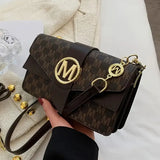 Maxoner Retro Letter Buckle Graphic Crossbody Bag - Women's Chic Cute Flap Shoulder Bag, Trendy Square Handbag with Local Delivery, Cute Shoulder Bags, Handbags For Women, Bags For Women Purses campingessentials backtoschool