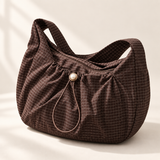 Weedeek Windowpane Gather Shoulder Bag