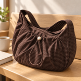 Weedeek Windowpane Gather Shoulder Bag