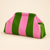 Weedeek Striped Knit Cloud Clutch