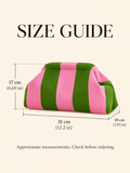 Weedeek Striped Knit Cloud Clutch