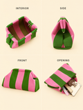 Weedeek Striped Knit Cloud Clutch