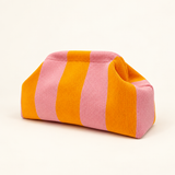 Weedeek Striped Knit Cloud Clutch
