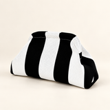 Weedeek Striped Knit Cloud Clutch