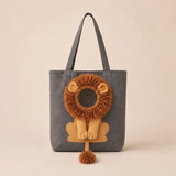 Weedeek Lion Mane Pet Carrier Tote – Canvas Shoulder Bag