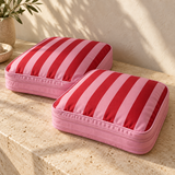 Weedeek Red & Pink Stripe Compression Cubes — 2-Piece Set