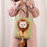 Weedeek Lion Mane Pet Carrier Tote – Canvas Shoulder Bag
