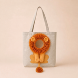 Weedeek Lion Mane Pet Carrier Tote – Canvas Shoulder Bag