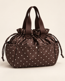 Weedeek Brown Polka Dot Lunch Tote