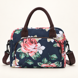 Flower logo-free insulated lunch tote, Large