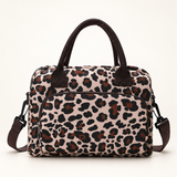 Leopard logo-free insulated lunch tote, Large