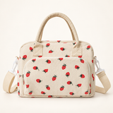 Strawberries logo-free insulated lunch tote, Large